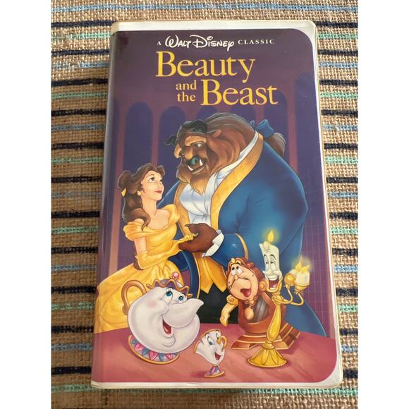Disney Beauty & the Beast Black Diamond Edition VHS Movie Pre-Loved - Picture 1 of 9